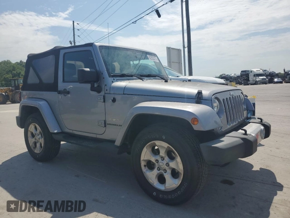 2015 Jeep Wrangler Sahara with VIN 1C4AJWBG1FL705900, listed as a Copart auction lot 62353275 with 64,866 mi miles and Salvage title. Bid and sale history available at DreamBid. Image 4.