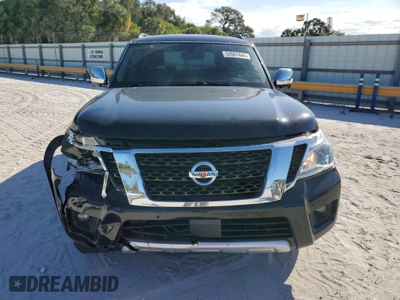 2018 Nissan Armada SL with VIN JN8AY2ND5JX001341, listed as a Copart auction lot 52087444 with 106,141 mi miles and Non Repairable. Bid and sale history available at carsss.com. Image 5.