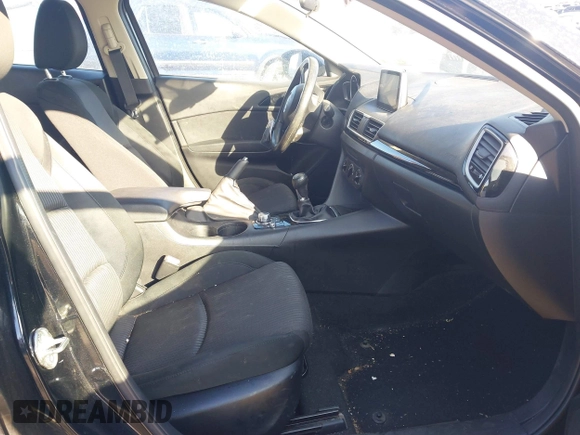 2016 Mazda 3 i Sport with VIN JM1BM1U79G1314101, listed as a IAAI auction lot 41394947 with 92,508 mi miles and . Bid and sale history available at DreamBid. Image 5.