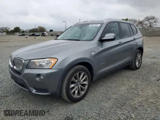 2013 BMW X3 xDrive28i with VIN 5UXWX9C5XD0A27585, listed as a Copart auction lot 50823985 with 119,802 mi miles and Clean Title. Bid and sale history available at carsss.com. Image 1.