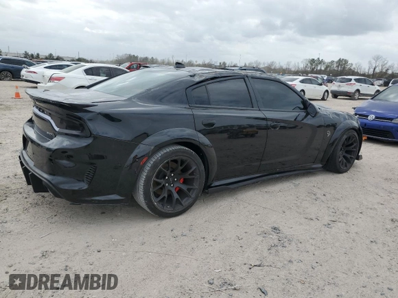 2023 Dodge Charger SRT Hellcat Widebody Jailbreak with VIN 2C3CDXL98PH553381, listed as a Copart auction lot 47238865 with 18,956 mi miles and Salvage Title. Bid and sale history available at carsss.com. Image 3.