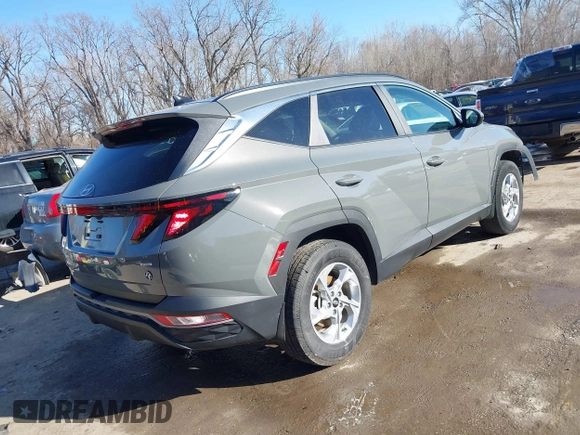 2024 Hyundai Tucson SEL with VIN 5NMJBCDE5RH322877, listed as a IAAI auction lot 41757616 with 53,515 mi miles. Bid and sale history available at carsss.com. Image 4.