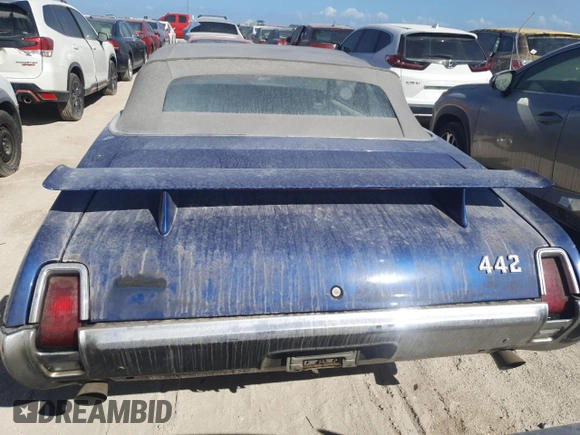 1969 Oldsmobile Cutlass with VIN 336679M283424, listed as a Copart auction lot 76592194 with Not Provided miles and Salvage Title. Bid and sale history available at DreamBid. Image 6.