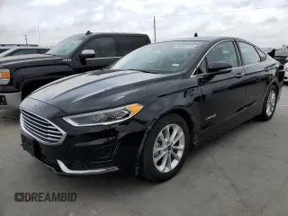2019 Ford Fusion Hybrid SEL with VIN 3FA6P0MU5KR235893, listed as a Copart auction lot 49295113 with 129,936 mi miles. Bid and sale history available at carsss.com. Image 1.