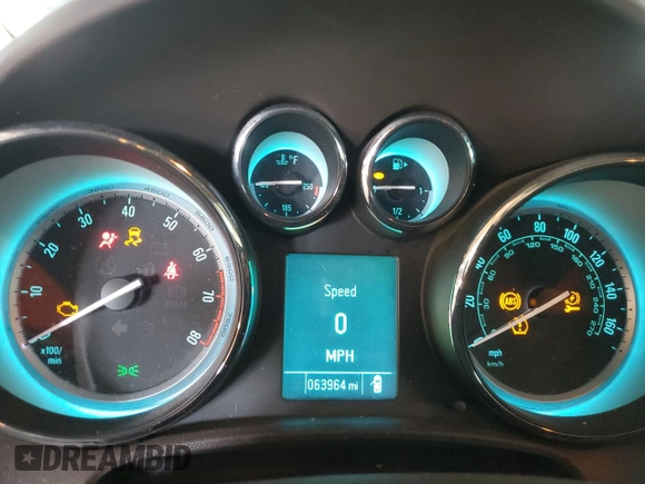 2016 Buick Verano Group with VIN 1G4PS5SK4G4170784, listed as a Copart auction lot 59562885 with 63,964 mi miles and Salvage title. Bid and sale history available at DreamBid. Image 9.