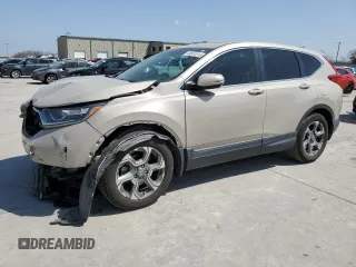 2019 Honda CR-V EX z VIN 2HKRW1H50KH502878, wystawiony jako Copart lot #49051815 z przebiegiem 104 269 mil mil oraz Szkoda całkowita • Salvage title. Historia ofert i sprzedaży dostępna na DreamBid. Obrazek 1.