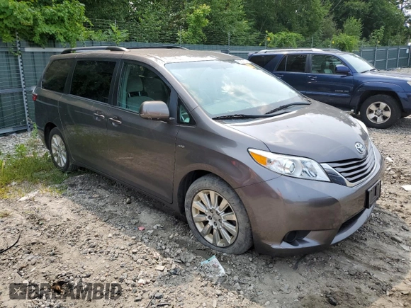 2016 Toyota Sienna LE with VIN 5TDJK3DC3GS134674, listed as a Copart auction lot 67357104 with 105,079 mi miles and Salvage Title. Bid and sale history available at carsss.com. Image 4.