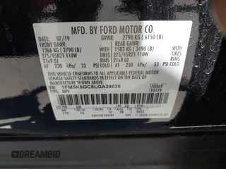 2020 Ford Explorer ST with VIN 1FM5K8GC8LGA39036, listed as a IAAI auction lot 41978033 with 93,348 mi miles and . Bid and sale history available at DreamBid. Image 9.