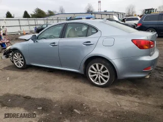 2007 Lexus IS 250 with VIN JTHCK262075014150, listed as a Copart auction lot 43700285 with 191,072 mi miles and Salvage Title. Bid and sale history available at carsss.com. Image 2.