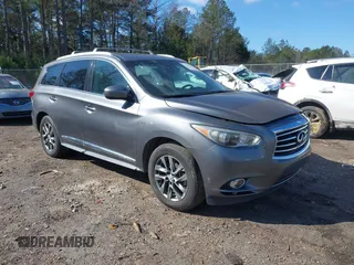 2015 Infiniti QX60 with VIN 5N1AL0MN2FC543046, listed as a IAAI auction lot 41622304 with 153,788 mi miles. Bid and sale history available at carsss.com. Image 1.