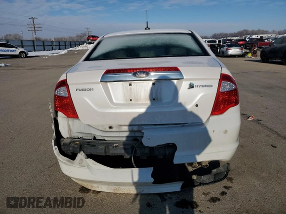 2010 Ford Fusion Hybrid with VIN 3FADP0L3XAR390969, listed as a Copart auction lot 44352785 with 184,059 mi miles and Salvage Title. Bid and sale history available at carsss.com. Image 6.