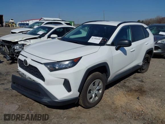 2020 Toyota RAV4 LE with VIN 2T3H1RFV7LW067783, listed as a IAAI auction lot 41784640 with 54,312 mi miles. Bid and sale history available at carsss.com. Image 2.