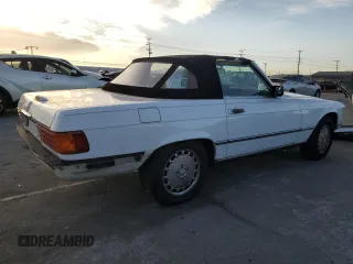 1989 Mercedes-Benz 560 Series 560SL with VIN WDBBA48D7KA100290, listed as a Copart auction lot 85049924 with 88,919 mi miles and Salvage Title. Bid and sale history available at carsss.com. Image 3.
