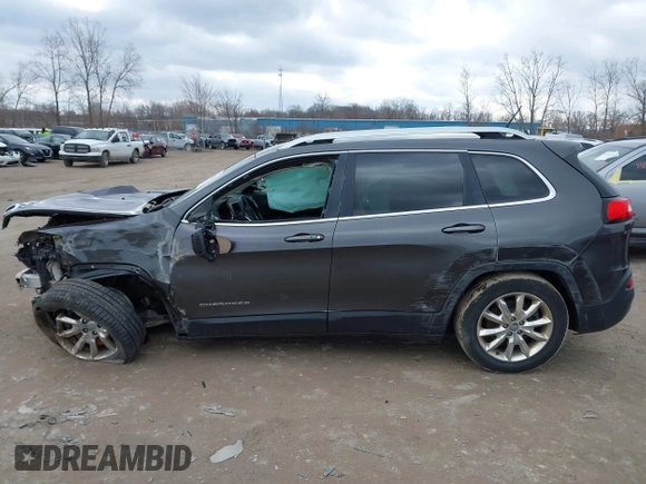2015 Jeep Cherokee Limited with VIN 1C4PJMDS5FW587879, listed as a IAAI auction lot 41864622 with 143,843 mi miles. Bid and sale history available at carsss.com. Image 15.