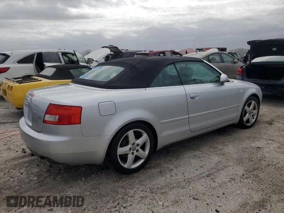 2005 Audi A4 3.0L with VIN WAUDT48H95K007242, listed as a Copart auction lot 76129744 with 0 mi miles and Non Repairable. Bid and sale history available at carsss.com. Image 3.