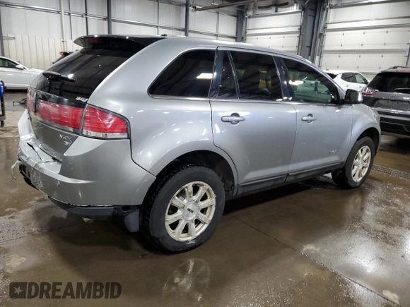 2007 Lincoln MKX with VIN 2LMDU88C87BJ27901, listed as a Copart auction lot 52516685 with 195,343 mi miles and Salvage Title. Bid and sale history available at carsss.com. Image 3.