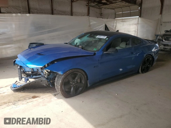 2021 Ford Mustang GT with VIN 1FA6P8CF5M5145196, listed as a Copart auction lot 58097725 with 29,413 mi miles and Salvage title. Bid and sale history available at DreamBid. Image 1.