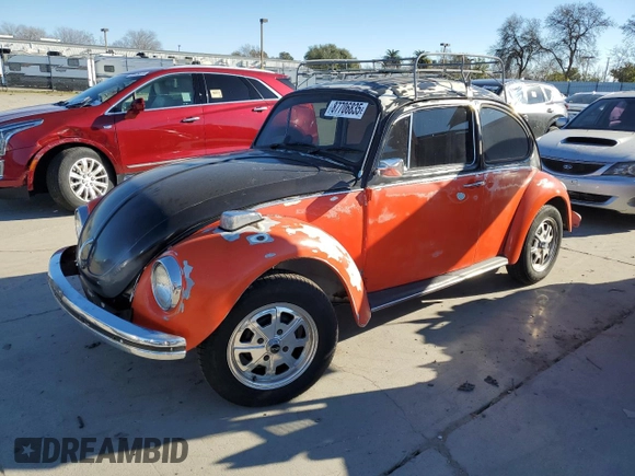 1971 Volkswagen Beetle with VIN 1112883099, listed as a Copart auction lot 87706835 with 8,087 mi miles and Salvage Title. Bid and sale history available at DreamBid. Image 1.