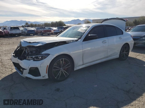 2022 BMW 3 Series M340i with VIN 3MW5U7J02N8C71976, listed as a Copart auction lot 48223325 with 41,579 mi miles and Salvage Title. Bid and sale history available at carsss.com. Image 1.