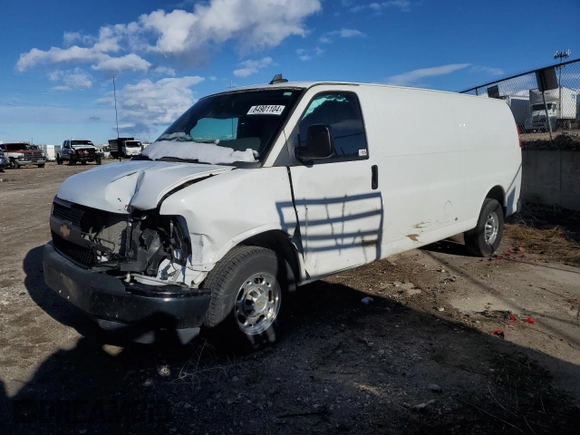 2017 Chevrolet Express Cargo Van with VIN 1GCWGBFFXH1109634, listed as a Copart auction lot 84901104 with 144,270 mi miles and Salvage Title. Bid and sale history available at carsss.com. Image 1.