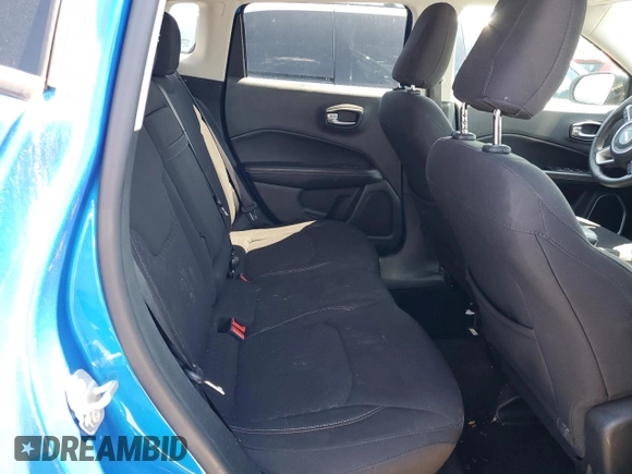 2018 Jeep Compass Sport with VIN 3C4NJCAB9JT468317, listed as a Copart auction lot 57658635 with 65,534 mi miles and Salvage title. Bid and sale history available at DreamBid. Image 10.