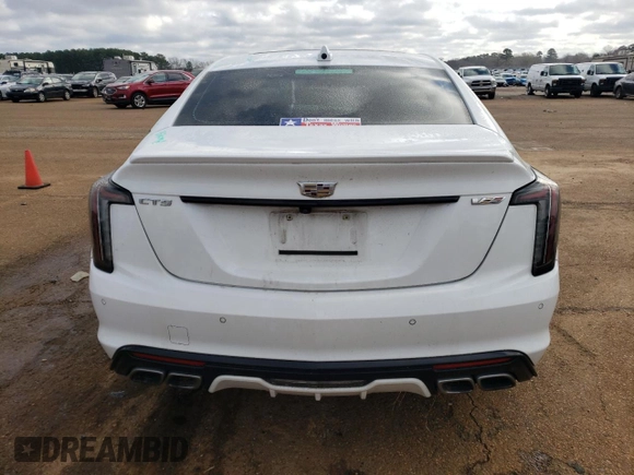 2020 Cadillac CT5 V-Series with VIN 1G6DR5RWXL0134419, listed as a Copart auction lot 43484835 with 51,734 mi miles and Salvage Title. Bid and sale history available at carsss.com. Image 6.