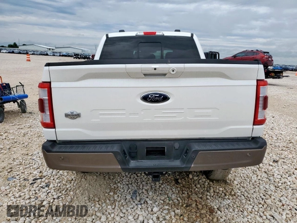 2023 Ford F-150 XL with VIN 1FTFW1ED6PFC00883, listed as a Copart auction lot 60438105 with 27,640 mi miles and Salvage title. Bid and sale history available at DreamBid. Image 6.