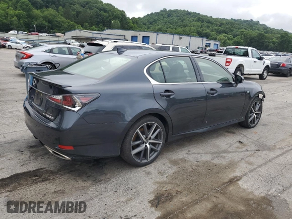 2018 Lexus GS 350 with VIN JTHCZ1BL2JA009907, listed as a Copart auction lot 63621575 with 29,645 mi miles and Salvage title. Bid and sale history available at DreamBid. Image 3.