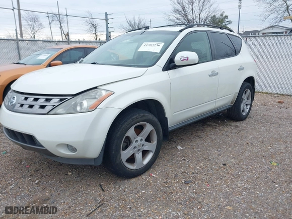 2004 Nissan Murano SL with VIN JN8AZ08T04W225874, listed as a IAAI auction lot 41585756 with 214,853 mi miles. Bid and sale history available at carsss.com. Image 2.