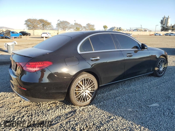 2023 Mercedes-Benz C 300 with VIN W1KAF4GB3PR126978, listed as a Copart auction lot 46365065 with 25,481 mi miles and Salvage Title. Bid and sale history available at carsss.com. Image 3.