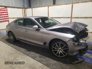 2023 Genesis G70 2.0T with VIN KMTG34TA7PU131707, listed as a Copart auction lot 81918783 with 5,700 mi miles and Non Repairable. Bid and sale history available at DreamBid. Image 4.