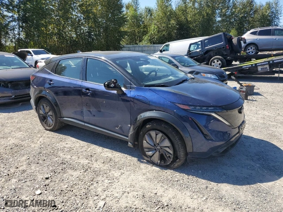 2023 Nissan ARIYA ENGAGE with VIN JN1CF0BB7PM707483, listed as a Copart auction lot 69260554 with 7,377 mi miles and Salvage Title. Bid and sale history available at carsss.com. Image 4.