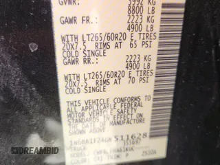 2016 Nissan Titan SV with VIN 1N6BA1F24GN511628, listed as a Copart auction lot 62965815 with 216,041 mi miles and Clean title. Bid and sale history available at DreamBid. Image 12.