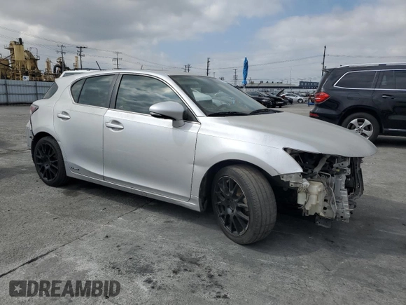 2011 Lexus CT 200h with VIN JTHKD5BH4B2041752, listed as a Copart auction lot 49601325 with 169,248 mi miles and Salvage Title. Bid and sale history available at DreamBid. Image 4.