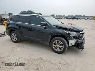2015 Toyota Highlander XLE z VIN 5TDKKRFH0FS115854, wystawiony jako Copart lot #57512785 z przebiegiem 143 923 mil mil oraz Szkoda całkowita • Salvage title. Historia ofert i sprzedaży dostępna na DreamBid. Obrazek 4.
