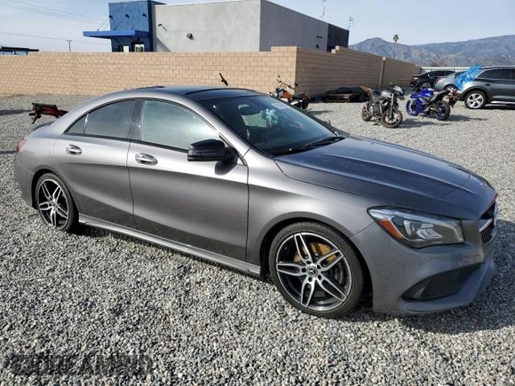 2018 Mercedes-Benz CLA with VIN WDDSJ4EB4JN697237, listed as a Copart auction lot 41661953 with 46,127 mi miles. Bid and sale history available at carsss.com. Image 4.