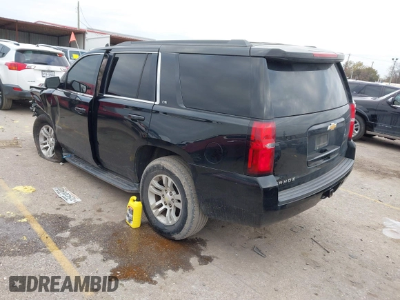 2016 Chevrolet Tahoe LS with VIN 1GNSCAEC3GR360014, listed as a IAAI auction lot 41218354 with Not provided miles and . Bid and sale history available at DreamBid. Image 3.
