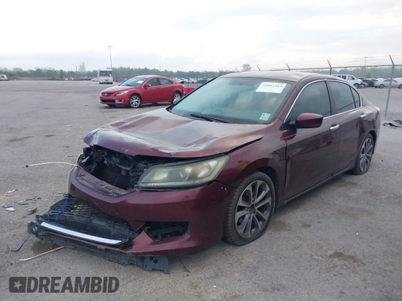 2014 Honda Accord Sedan Sport with VIN 1HGCR2F54EA189529, listed as a IAAI auction lot 42041263 with 376,477 mi miles. Bid and sale history available at carsss.com. Image 17.