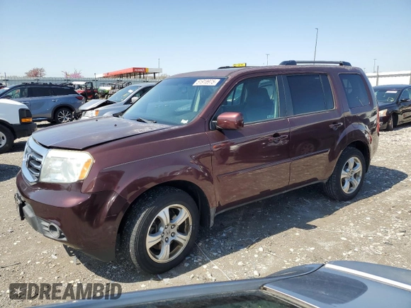 2012 Honda Pilot EX-L with VIN 5FNYF4H51CB080729, listed as a Copart auction lot 51918975 with 71,927 mi miles and Salvage Title. Bid and sale history available at carsss.com. Image 1.