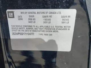 2007 Pontiac Grand Prix z VIN 2G2WP552171124777, wystawiony jako IAAI lot #42301446 z przebiegiem 208 607 mil mil oraz . Historia ofert i sprzedaży dostępna na DreamBid. Obrazek 9.