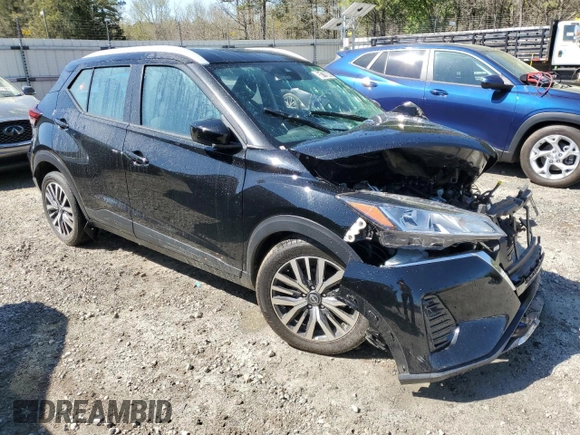 2022 Nissan Kicks SV with VIN 3N1CP5CV2NL523224, listed as a Copart auction lot 50179845 with 78,463 mi miles and Salvage Title. Bid and sale history available at DreamBid. Image 4.