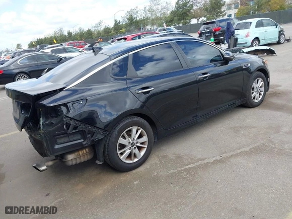2018 Kia Optima S with VIN 5XXGT4L36JG196870, listed as a IAAI auction lot 41936011 with 92,468 mi miles. Bid and sale history available at carsss.com. Image 4.