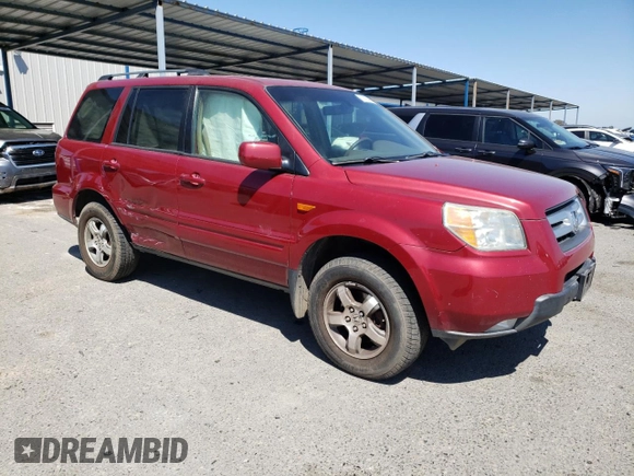 2006 Honda Pilot EX-L with VIN 5FNYF18576B022725, listed as a Copart auction lot 53875465 with 179,101 mi miles and Salvage Title. Bid and sale history available at DreamBid. Image 4.