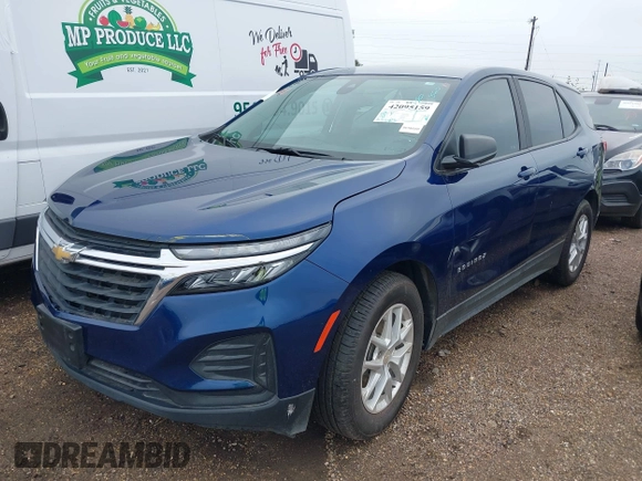 2022 Chevrolet Equinox LS z VIN 3GNAXHEV4NS153877, wystawiony jako IAAI lot #42095159 z przebiegiem 65 683 mil mil oraz . Historia ofert i sprzedaży dostępna na DreamBid. Obrazek 2.