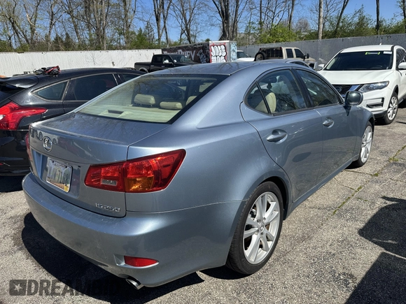 2006 Lexus IS 250 Manual with VIN JTHBK262X65003974, listed as a IAAI auction lot 42076550 with 167,694 mi miles. Bid and sale history available at carsss.com. Image 4.