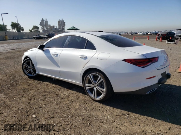2020 Mercedes-Benz CLA 250 with VIN WDD5J4GBXLN038527, listed as a Copart auction lot 70354603 with 50,534 mi miles and . Bid and sale history available at DreamBid. Image 2.