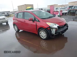2014 Nissan Note SV with VIN 3N1CE2CP7EL392667, listed as a IAAI auction lot 41814980 with 80,475 mi miles and . Bid and sale history available at DreamBid. Image 1.