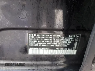 2010 Volkswagen GTI с VIN WVWGV7AJ8AW331858, выставлен на аукционе Copart как лот 85518404 с пробегом 140 786 миль миль и Списание • Salvage title. История ставок и продаж доступна на DreamBid. Изображение 14.