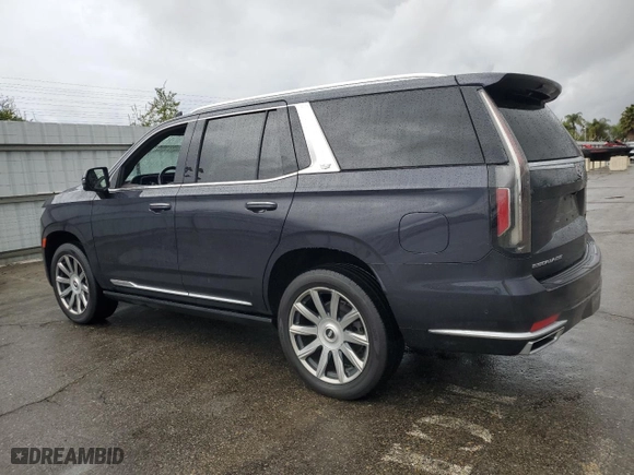2022 Cadillac Escalade Premium Luxury Platinum with VIN 1GYS4DKL8NR201234, listed as a Copart auction lot 47799635 with 27,893 mi miles and Clean Title. Bid and sale history available at carsss.com. Image 2.