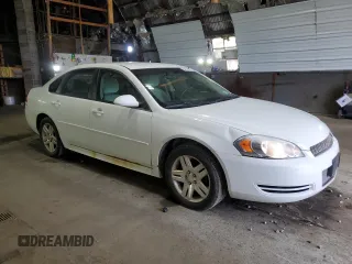 2012 Chevrolet Impala LT Fleet with VIN 2G1WG5E32C1274811, listed as a Copart auction lot 54977515 with 201,385 mi miles and Clean Title. Bid and sale history available at DreamBid. Image 4.